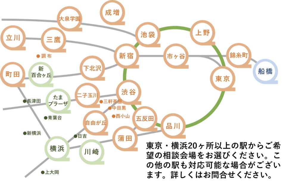 東京・横浜の相談会場